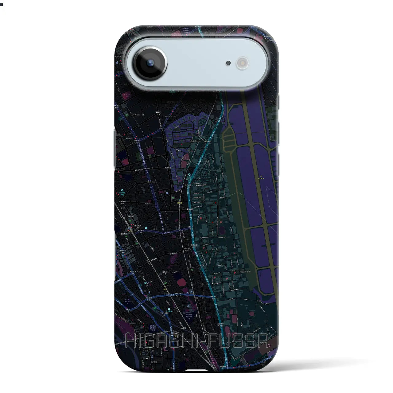 【東福生(東京都)】地図柄iPhoneケース(バックカバータイプ)