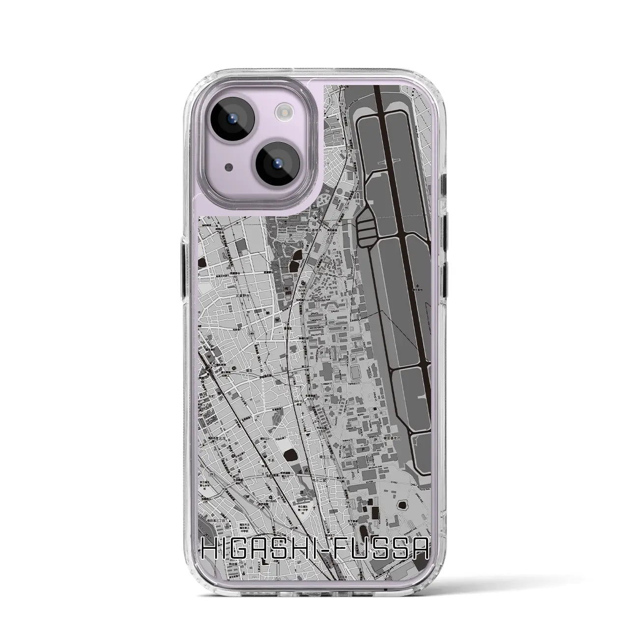 【東福生(東京都)】地図柄iPhoneケース(MagSafeタイプ)