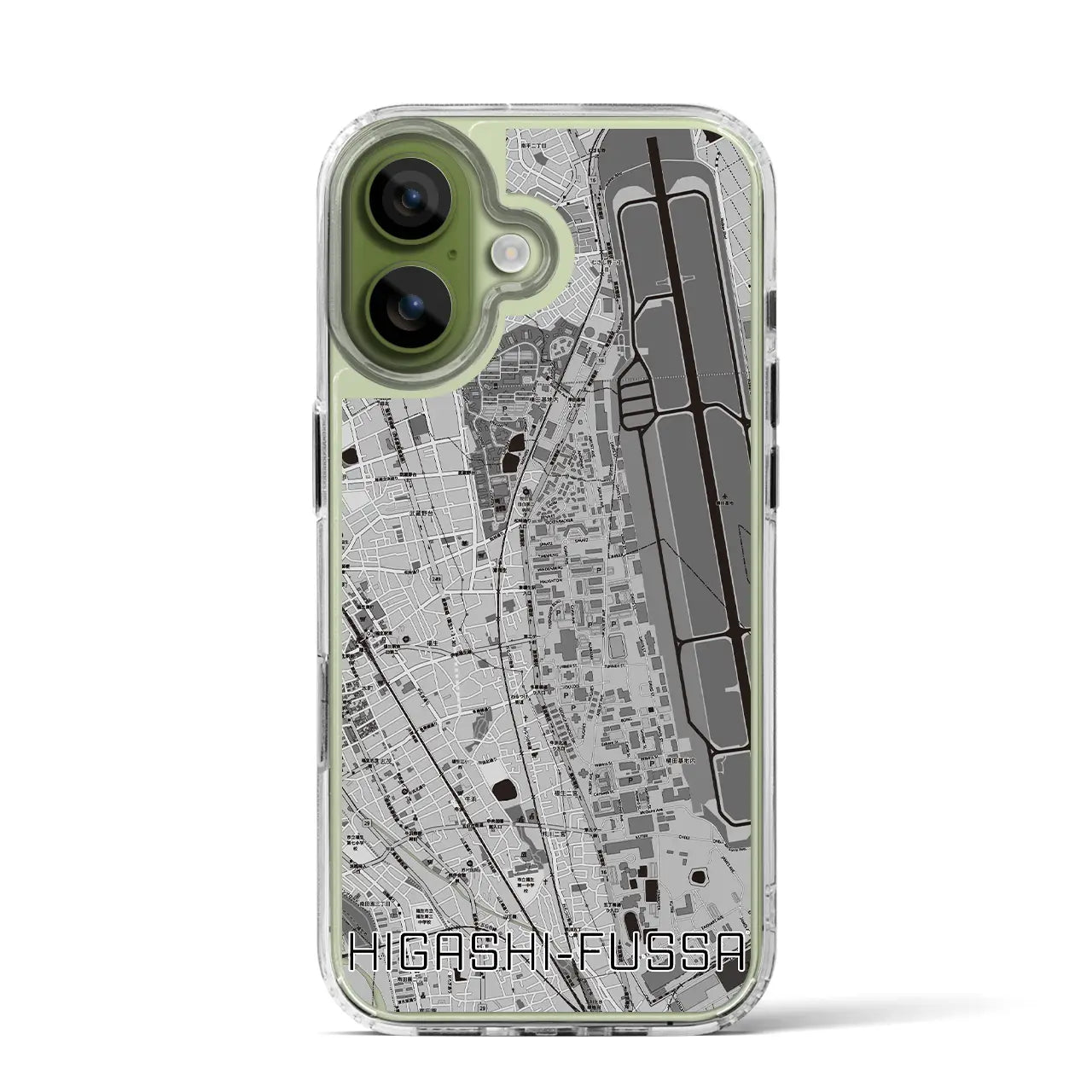 【東福生(東京都)】地図柄iPhoneケース(MagSafeタイプ)