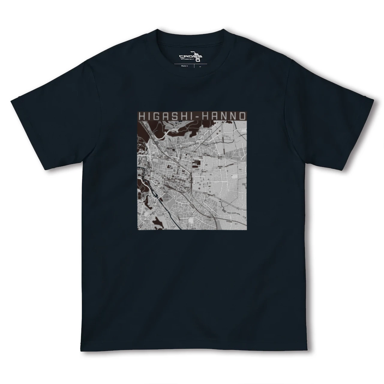【東飯能(埼玉県)】地図柄ヘビーウェイトTシャツ