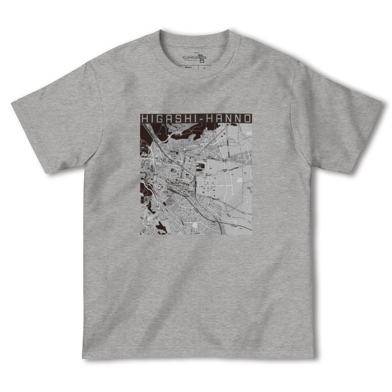 【東飯能(埼玉県)】地図柄ヘビーウェイトTシャツ