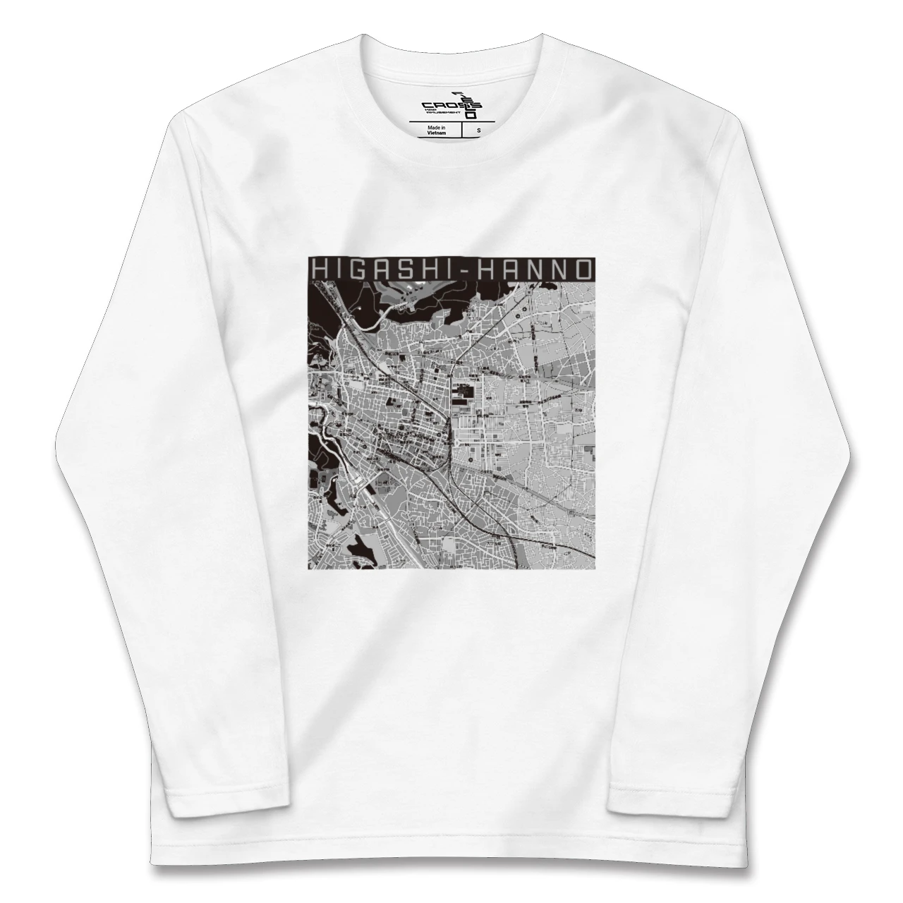 【東飯能(埼玉県)】地図柄ロングスリーブTシャツ