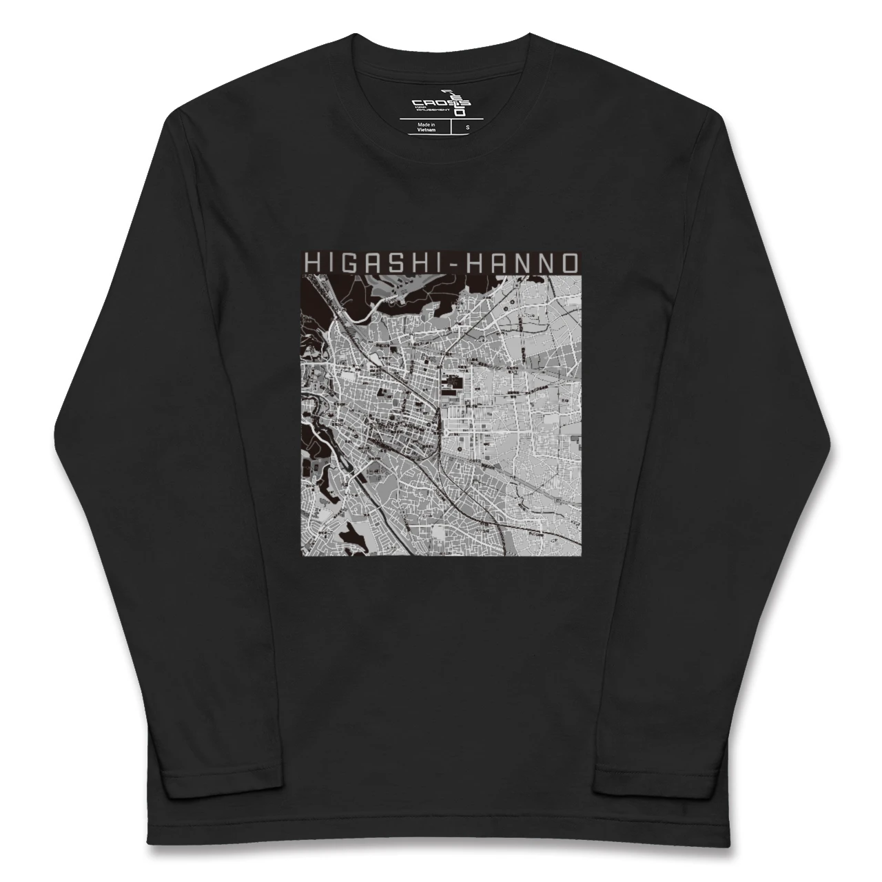 【東飯能(埼玉県)】地図柄ロングスリーブTシャツ