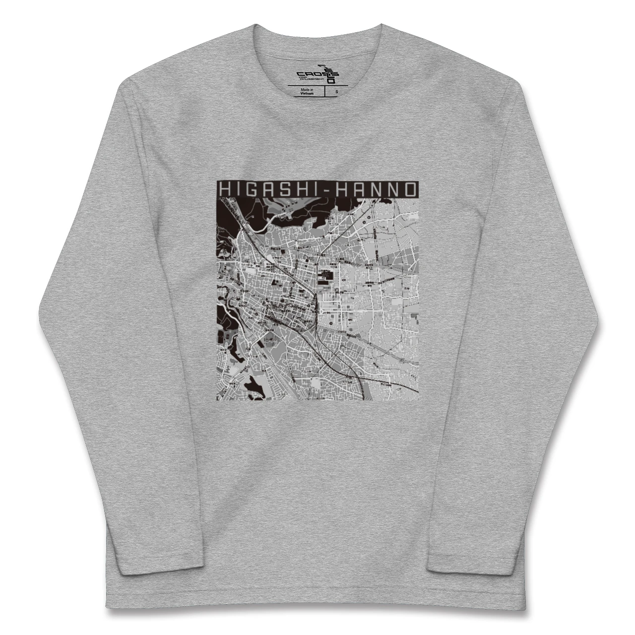 【東飯能(埼玉県)】地図柄ロングスリーブTシャツ