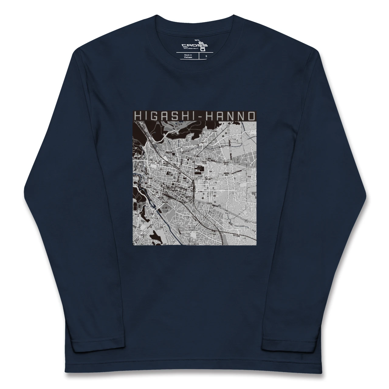 【東飯能(埼玉県)】地図柄ロングスリーブTシャツ