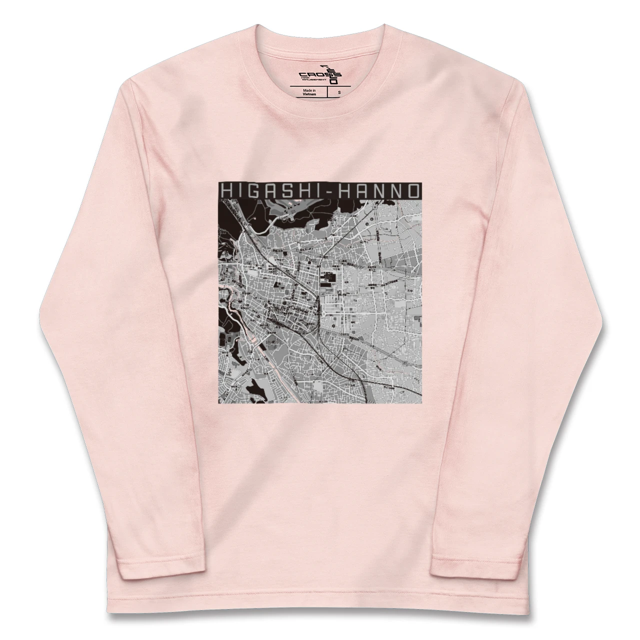 【東飯能(埼玉県)】地図柄ロングスリーブTシャツ