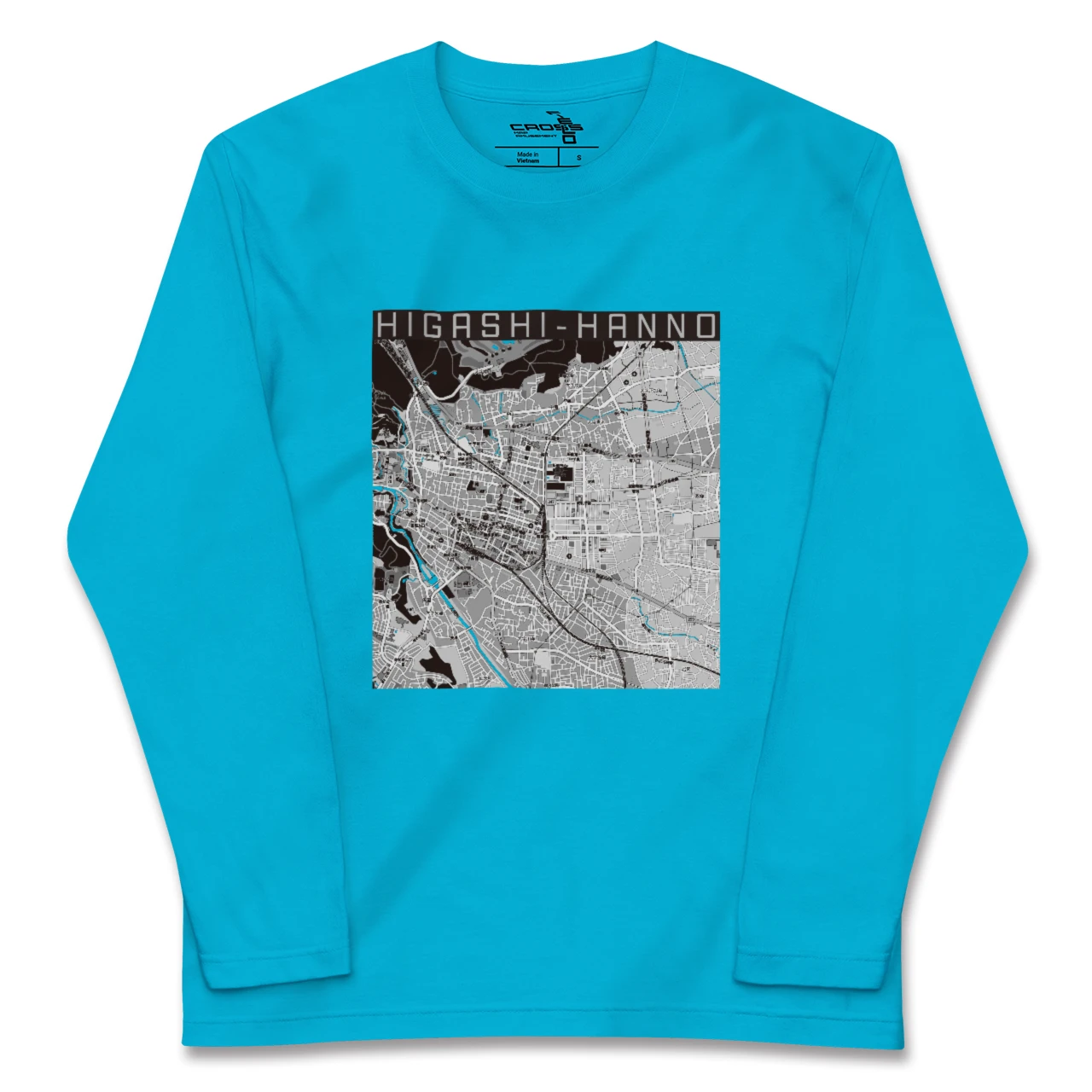 【東飯能(埼玉県)】地図柄ロングスリーブTシャツ