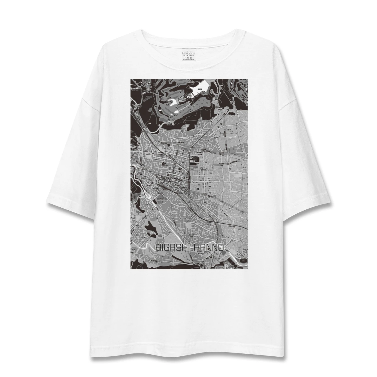 【東飯能(埼玉県)】地図柄ビッグシルエットTシャツ