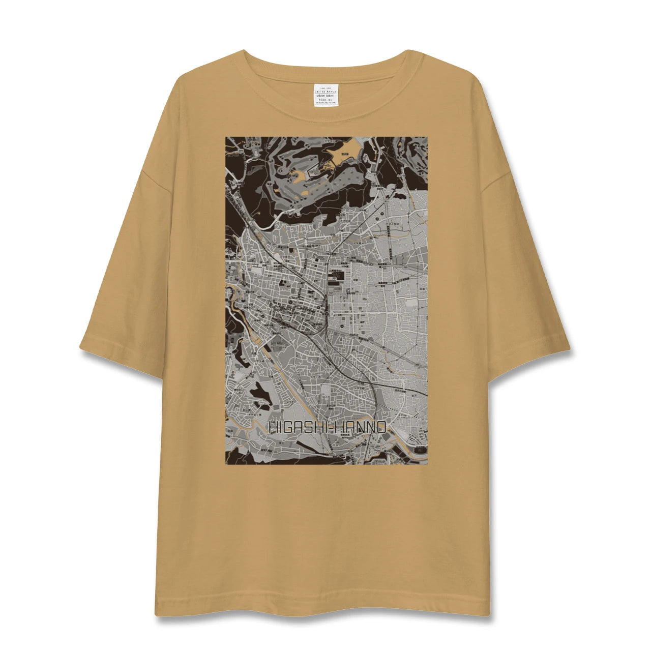 【東飯能(埼玉県)】地図柄ビッグシルエットTシャツ
