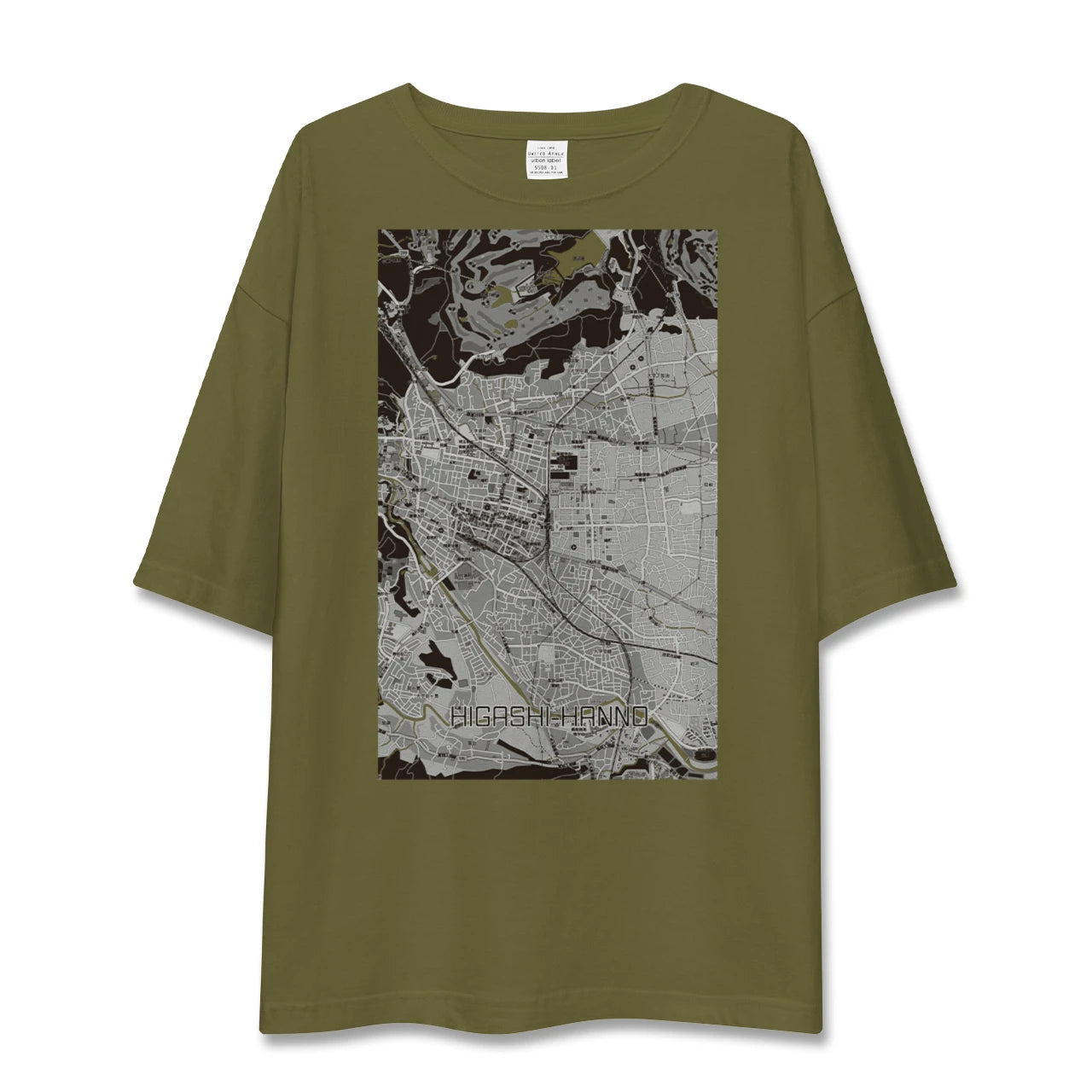 【東飯能(埼玉県)】地図柄ビッグシルエットTシャツ