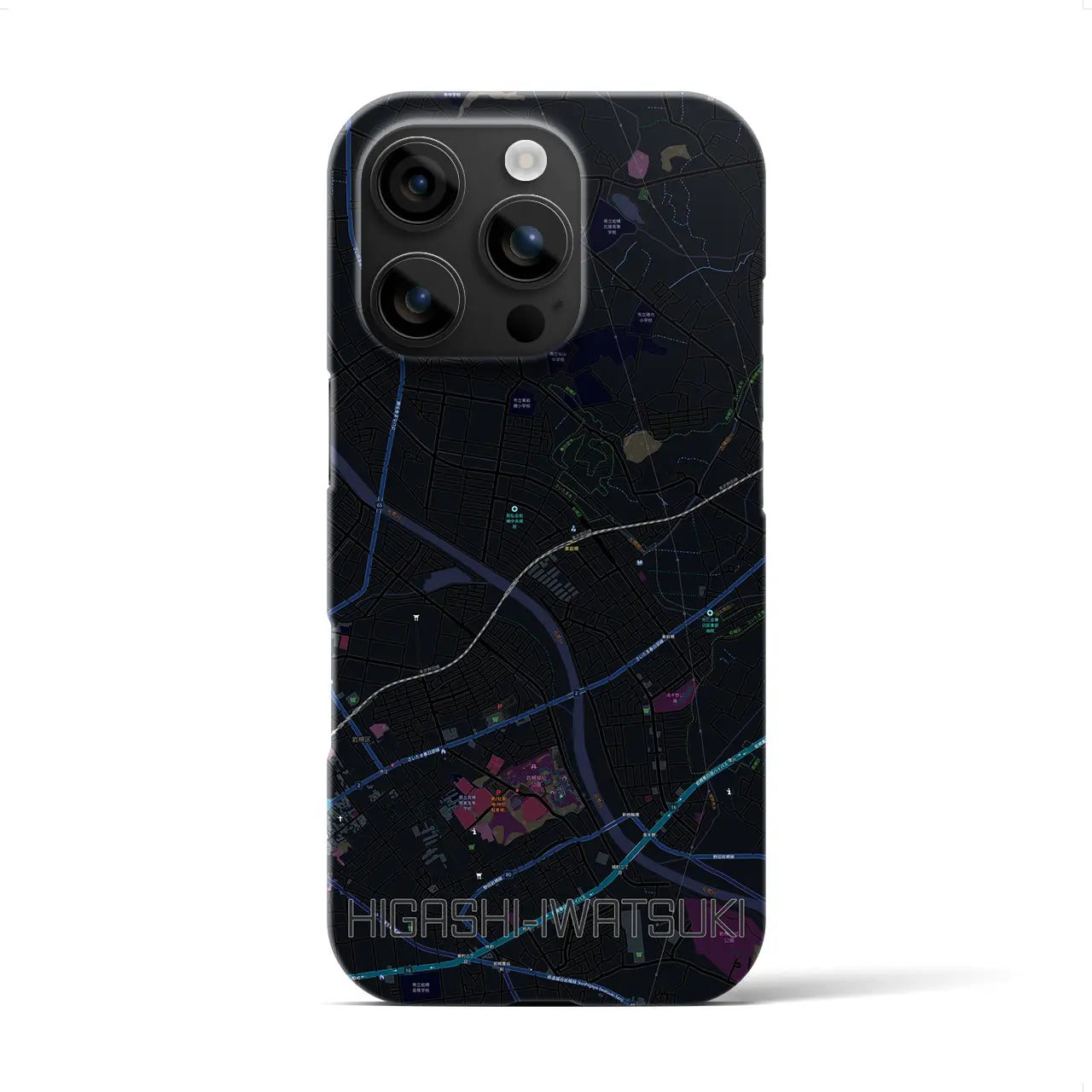 【東岩槻(埼玉県)】地図柄iPhoneケース(バックカバータイプ)