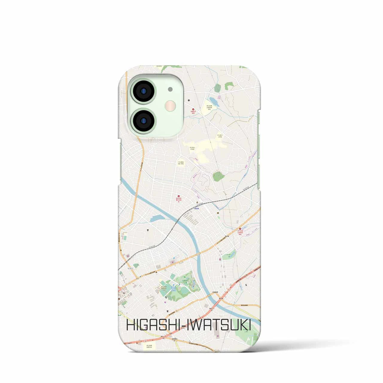 【東岩槻(埼玉県)】地図柄iPhoneケース(バックカバータイプ)