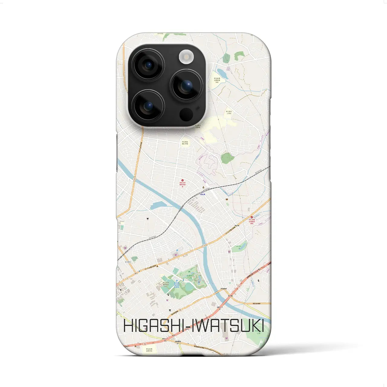 【東岩槻(埼玉県)】地図柄iPhoneケース(バックカバータイプ)
