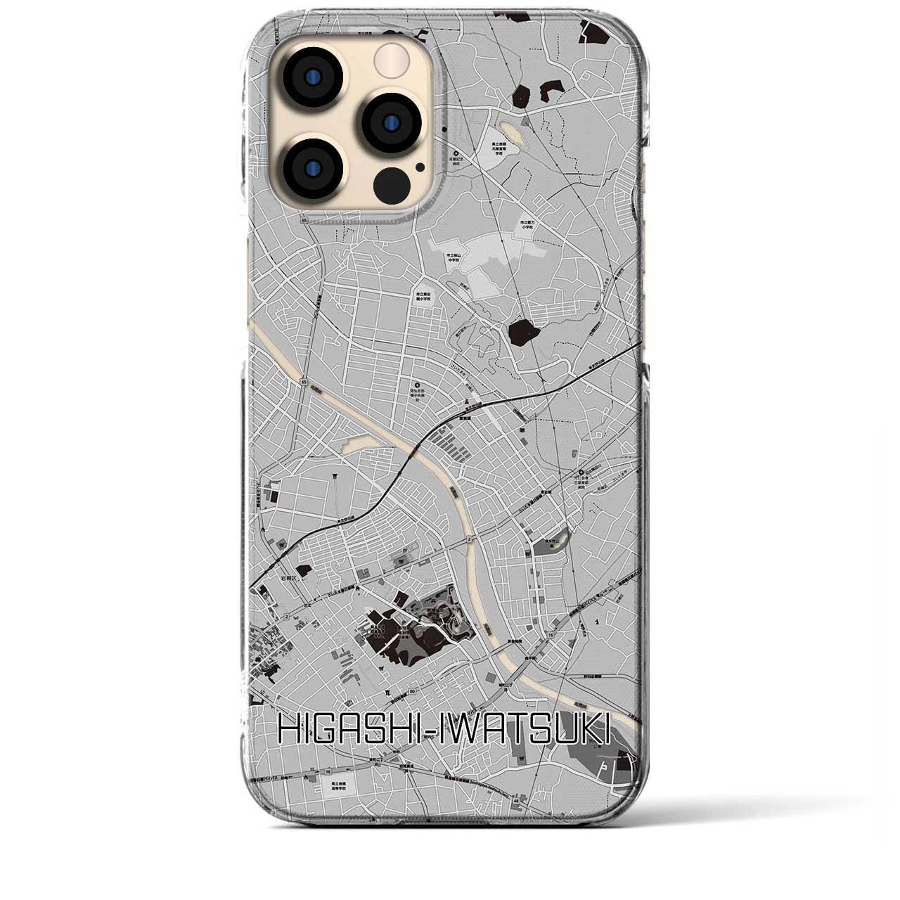 【東岩槻(埼玉県)】地図柄iPhoneケース(クリアタイプ)