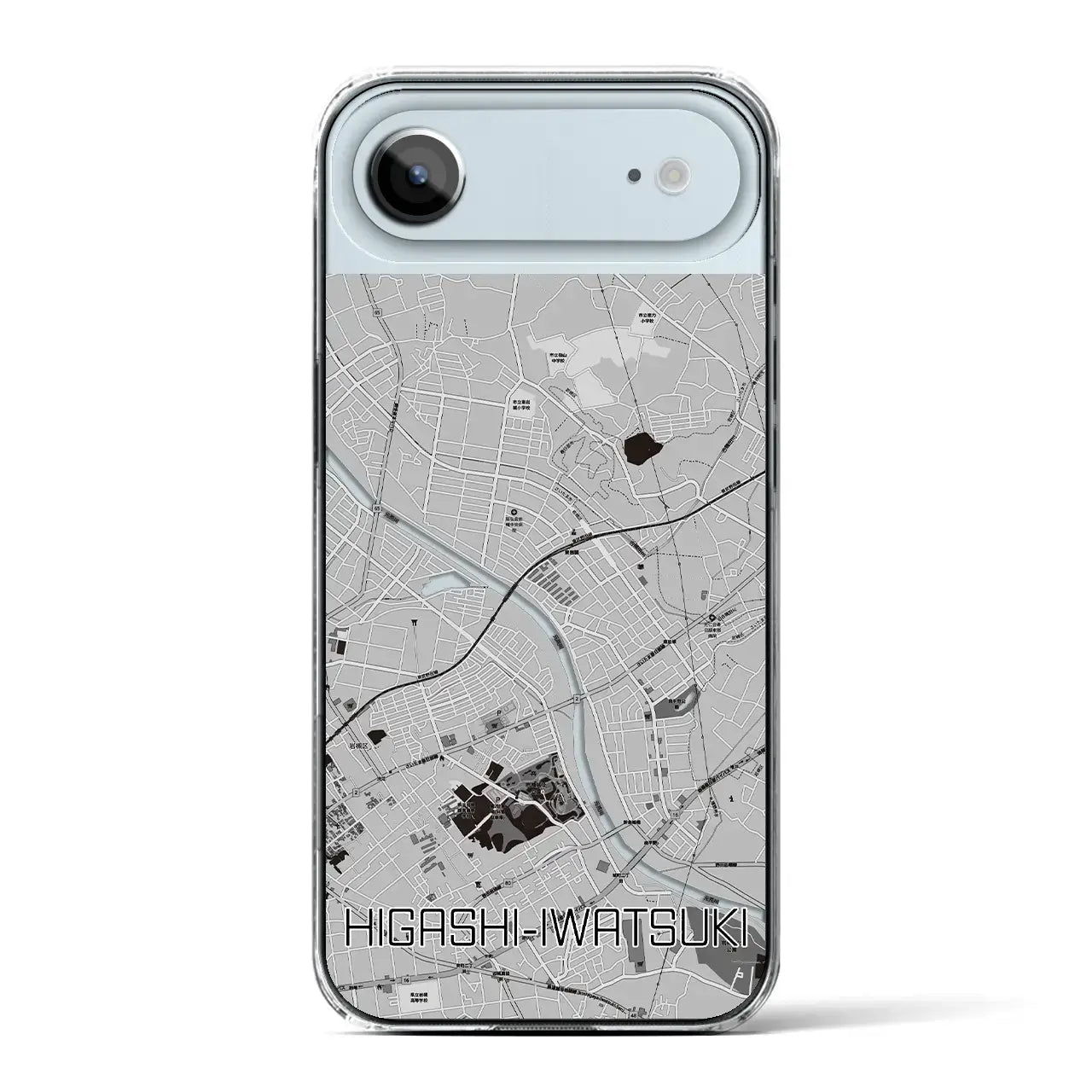 【東岩槻(埼玉県)】地図柄iPhoneケース(クリアタイプ)