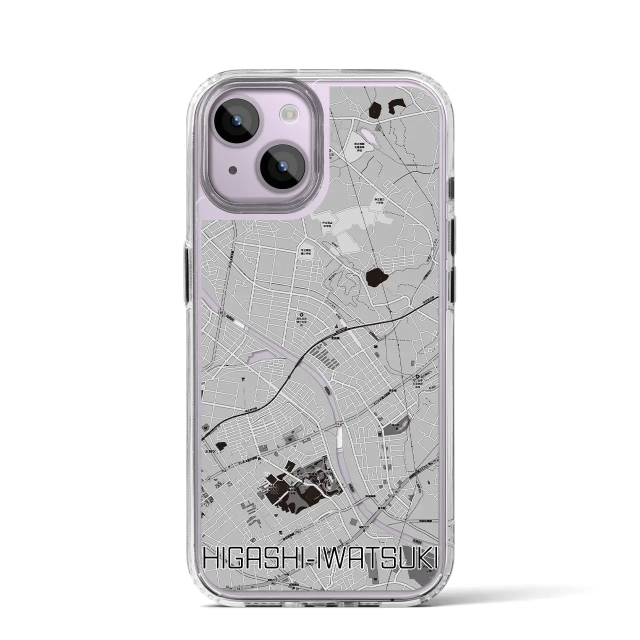【東岩槻(埼玉県)】地図柄iPhoneケース(MagSafeタイプ)