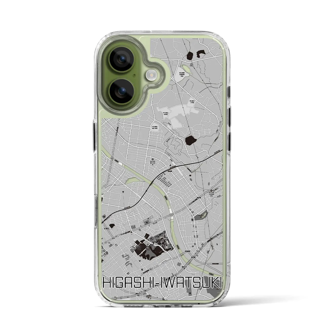 【東岩槻(埼玉県)】地図柄iPhoneケース(MagSafeタイプ)