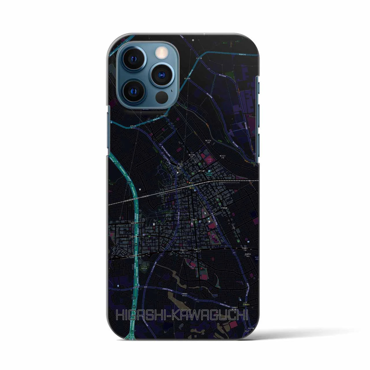 【東川口(埼玉県)】地図柄iPhoneケース(バックカバータイプ)