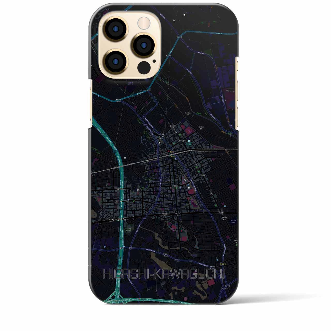 【東川口(埼玉県)】地図柄iPhoneケース(バックカバータイプ)