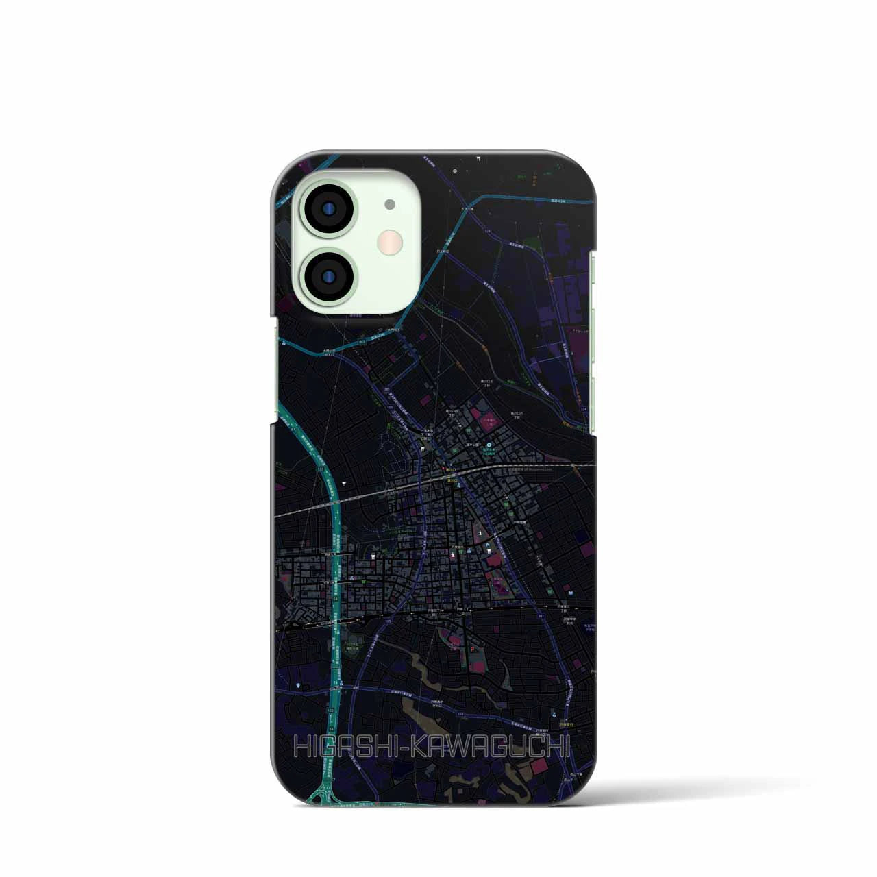 【東川口(埼玉県)】地図柄iPhoneケース(バックカバータイプ)