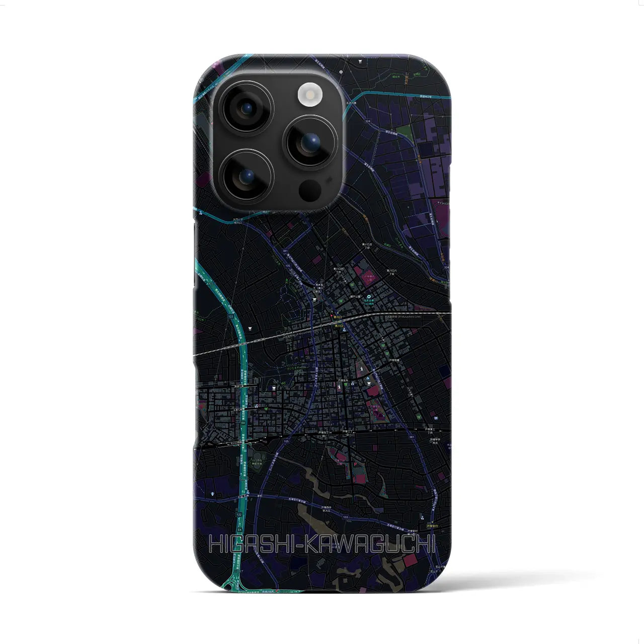 【東川口(埼玉県)】地図柄iPhoneケース(バックカバータイプ)