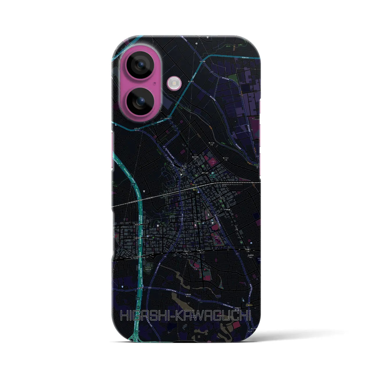【東川口(埼玉県)】地図柄iPhoneケース(バックカバータイプ)