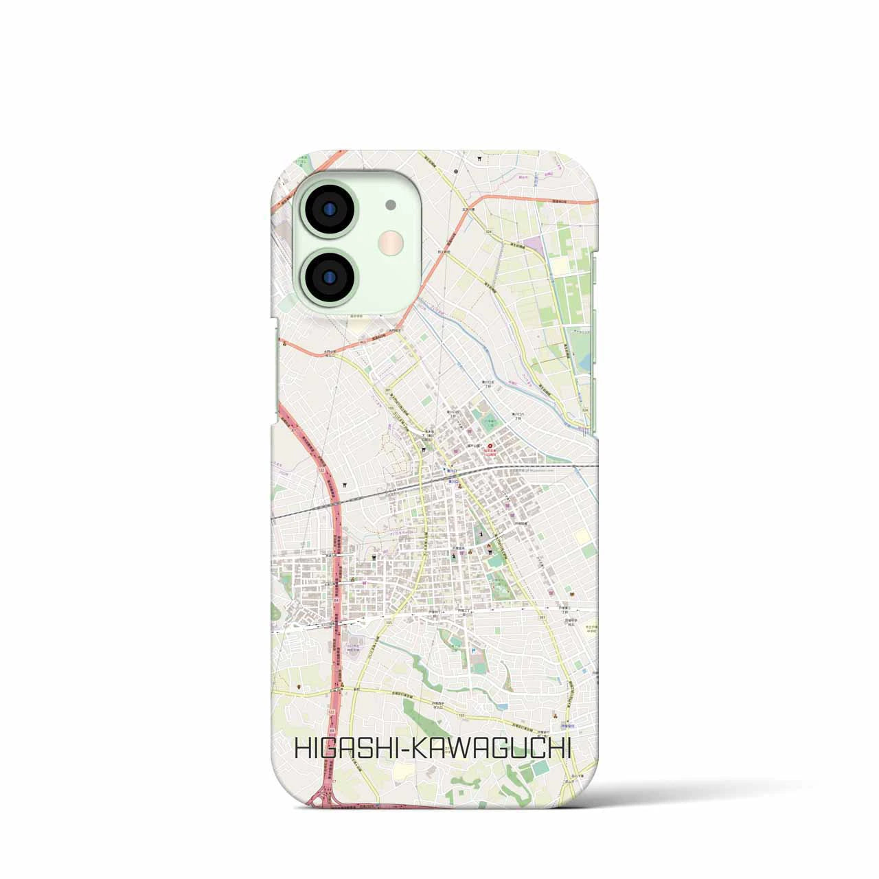 【東川口(埼玉県)】地図柄iPhoneケース(バックカバータイプ)
