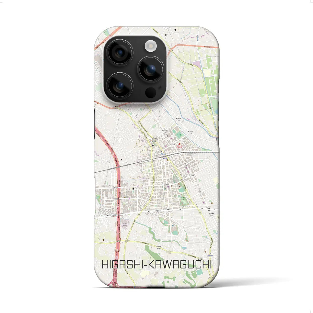【東川口(埼玉県)】地図柄iPhoneケース(バックカバータイプ)