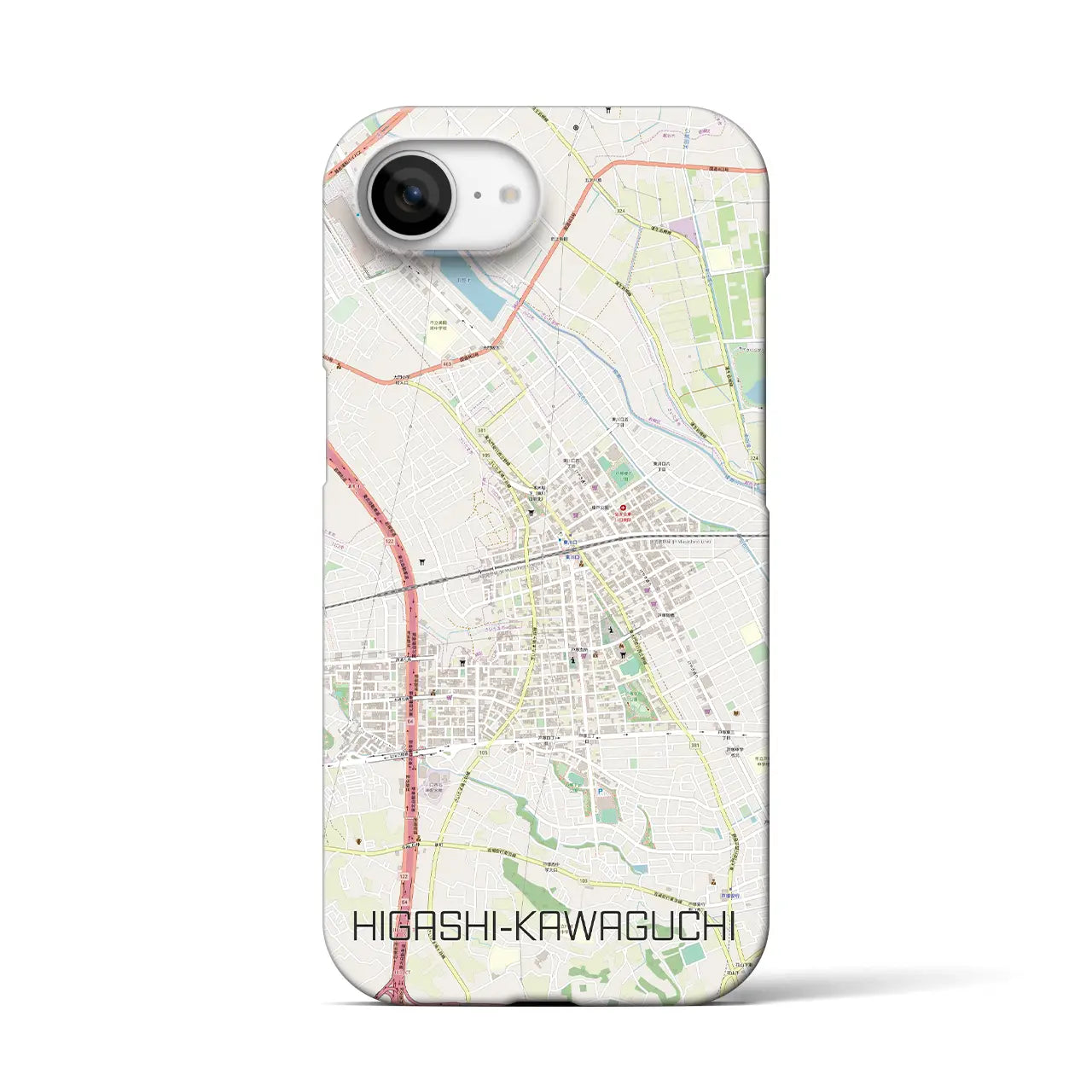 【東川口(埼玉県)】地図柄iPhoneケース(バックカバータイプ)