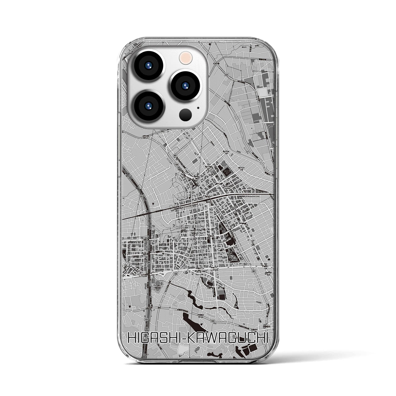【東川口(埼玉県)】地図柄iPhoneケース(クリアタイプ)