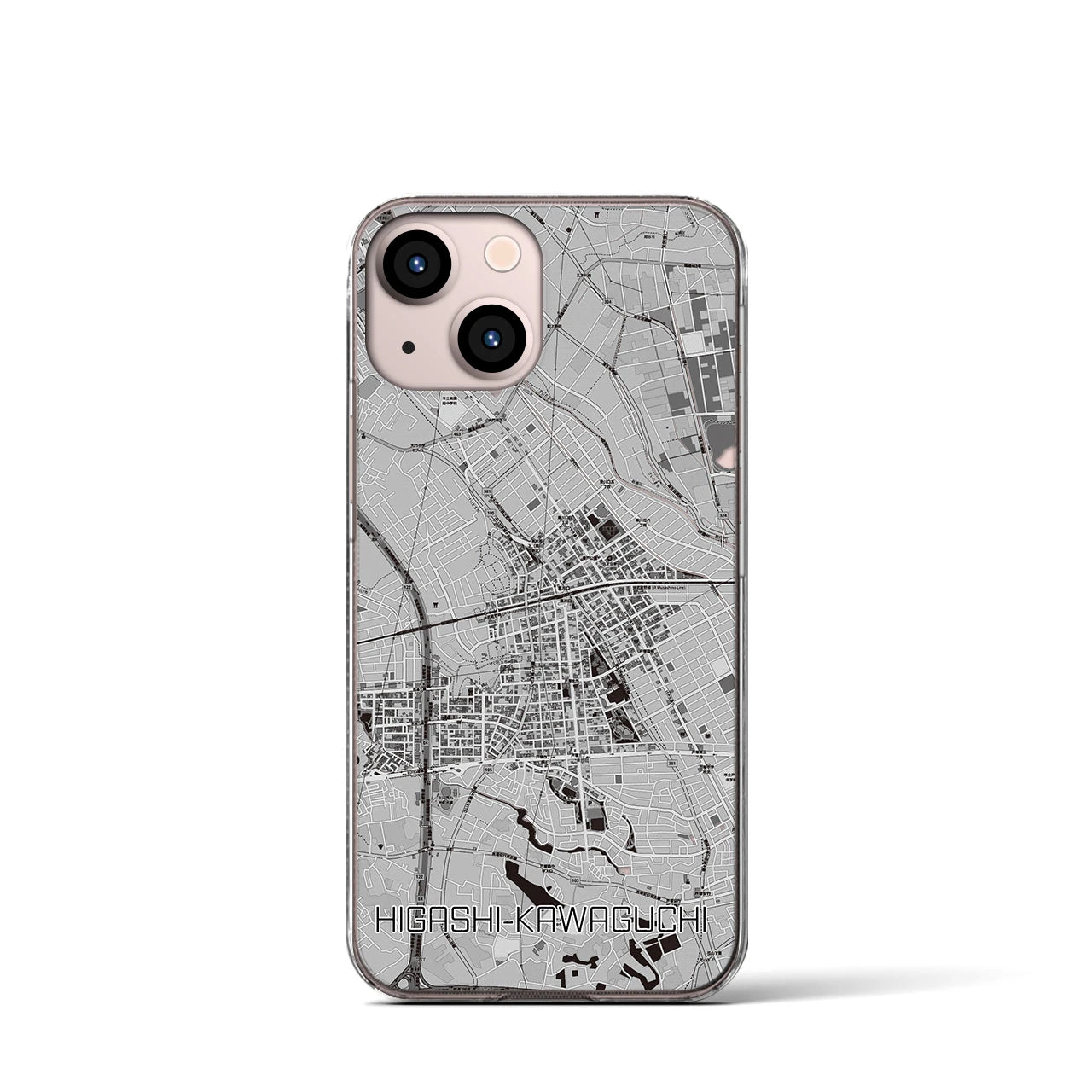 【東川口(埼玉県)】地図柄iPhoneケース(クリアタイプ)