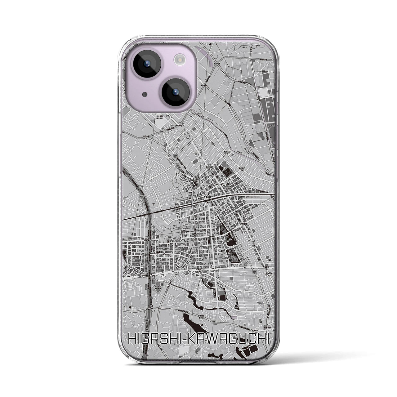 【東川口(埼玉県)】地図柄iPhoneケース(クリアタイプ)