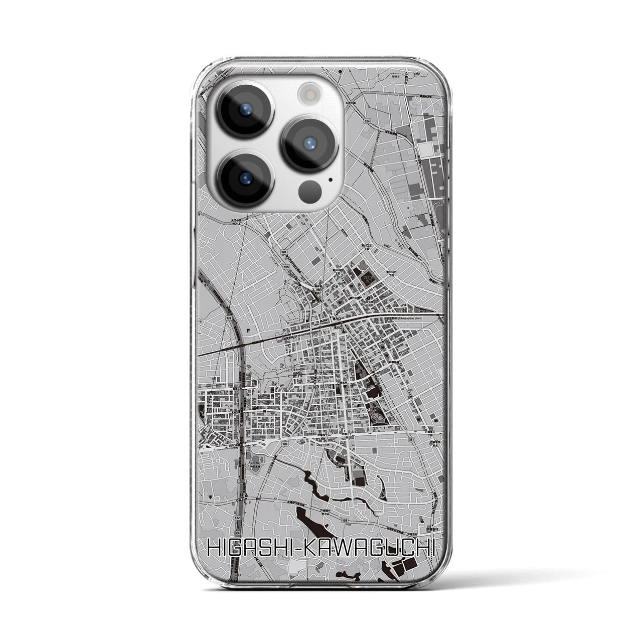 【東川口(埼玉県)】地図柄iPhoneケース(クリアタイプ)