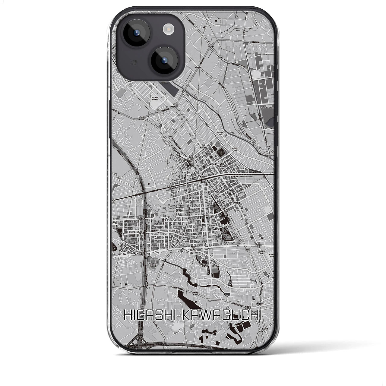 【東川口(埼玉県)】地図柄iPhoneケース(クリアタイプ)