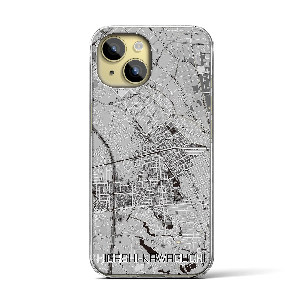 【東川口(埼玉県)】地図柄iPhoneケース(クリアタイプ)