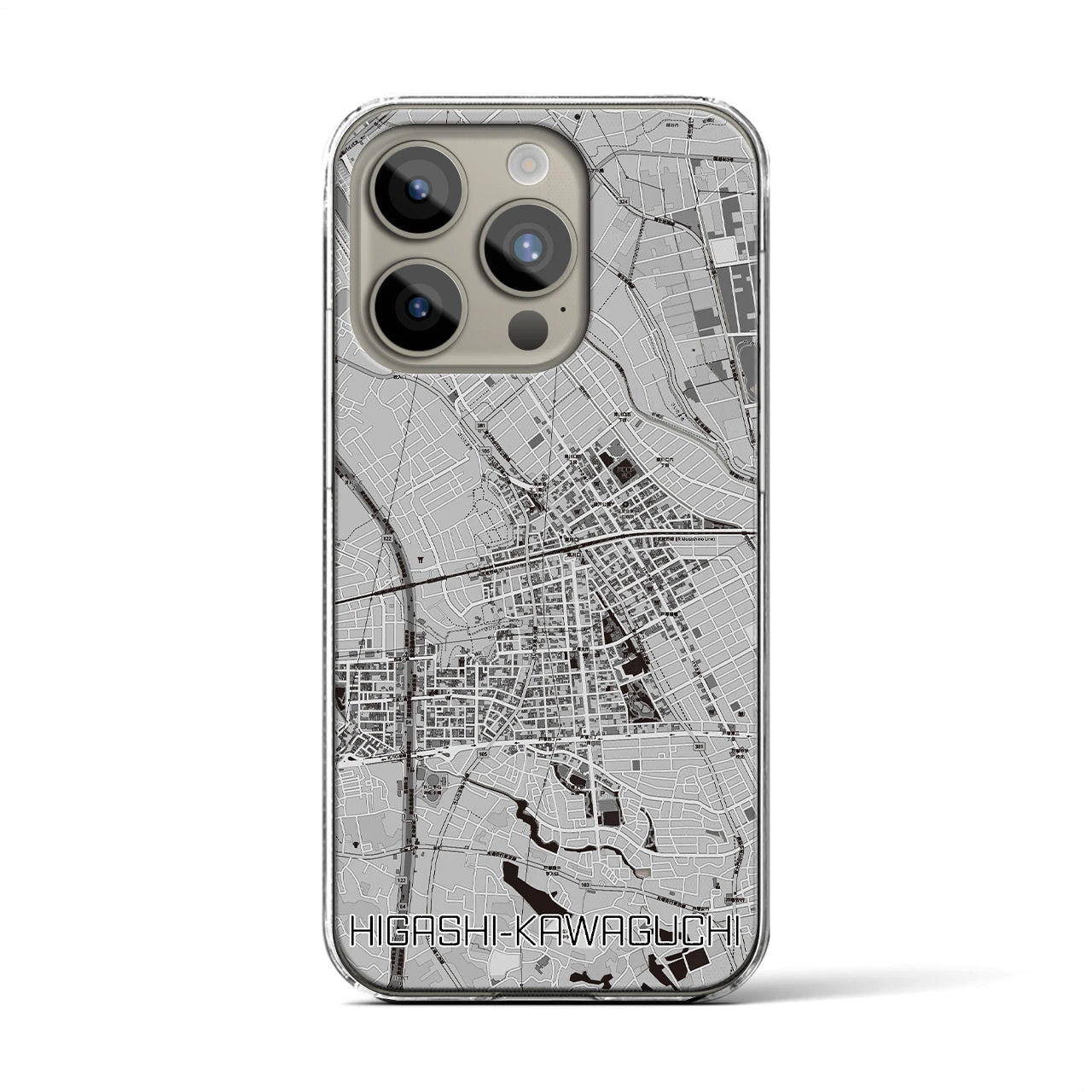 【東川口(埼玉県)】地図柄iPhoneケース(クリアタイプ)