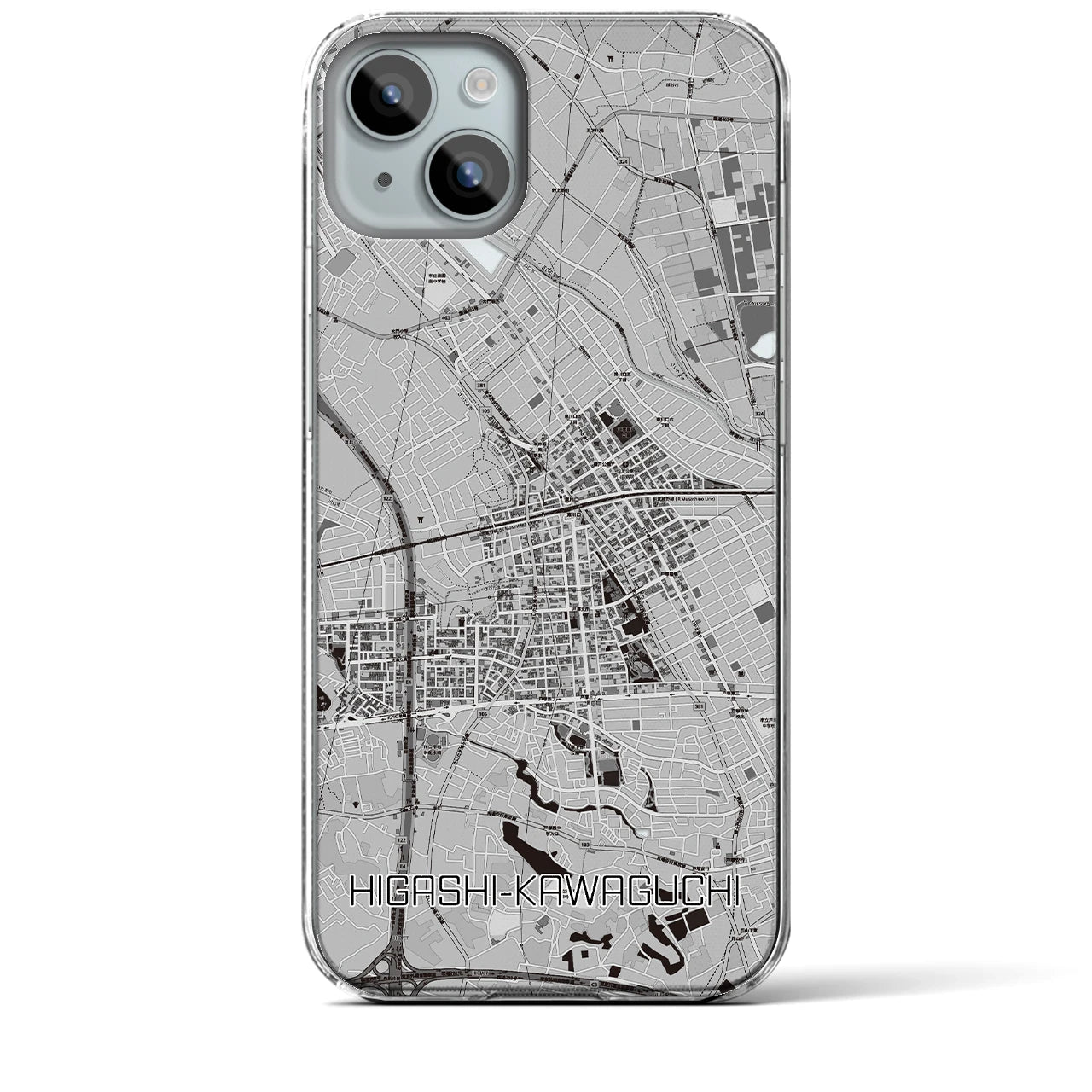 【東川口(埼玉県)】地図柄iPhoneケース(クリアタイプ)