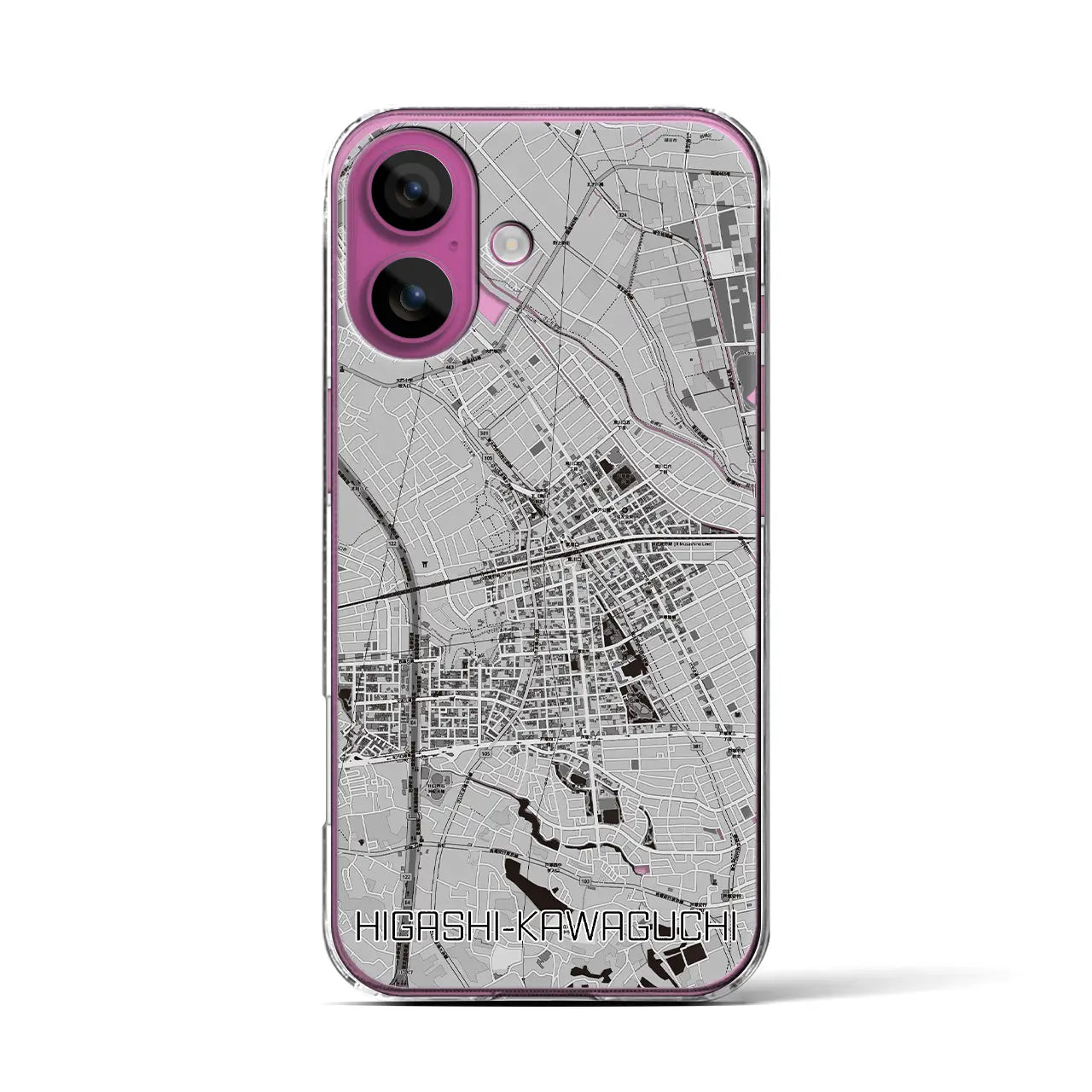 【東川口(埼玉県)】地図柄iPhoneケース(クリアタイプ)