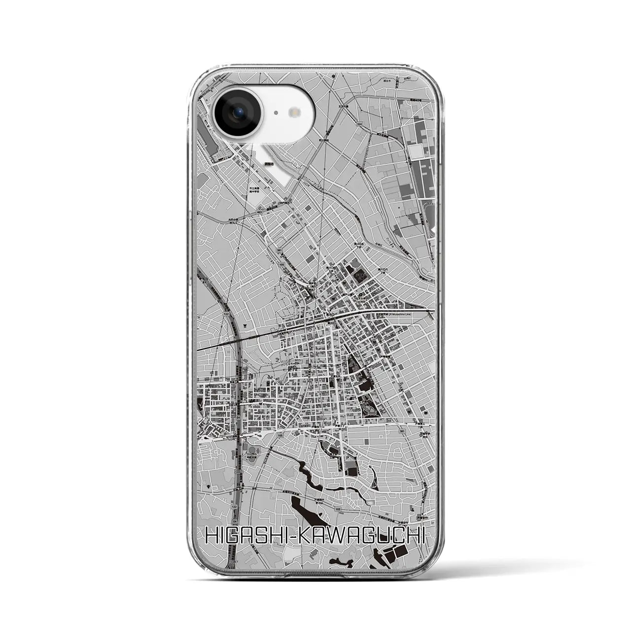 【東川口(埼玉県)】地図柄iPhoneケース(クリアタイプ)