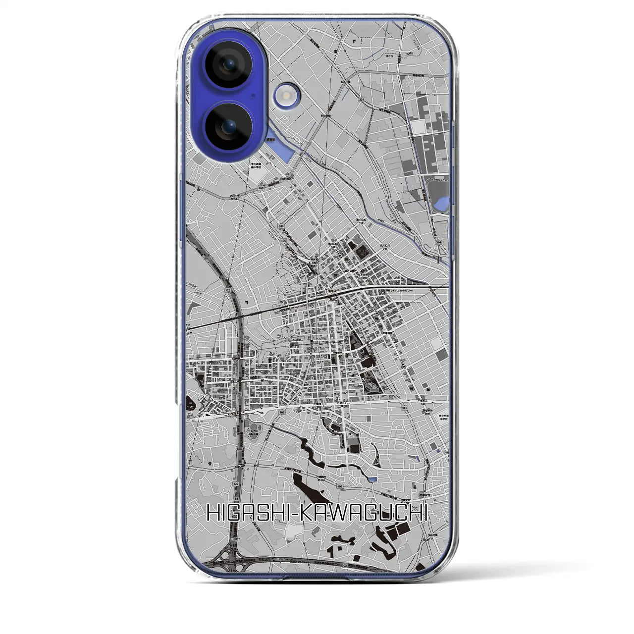【東川口(埼玉県)】地図柄iPhoneケース(クリアタイプ)