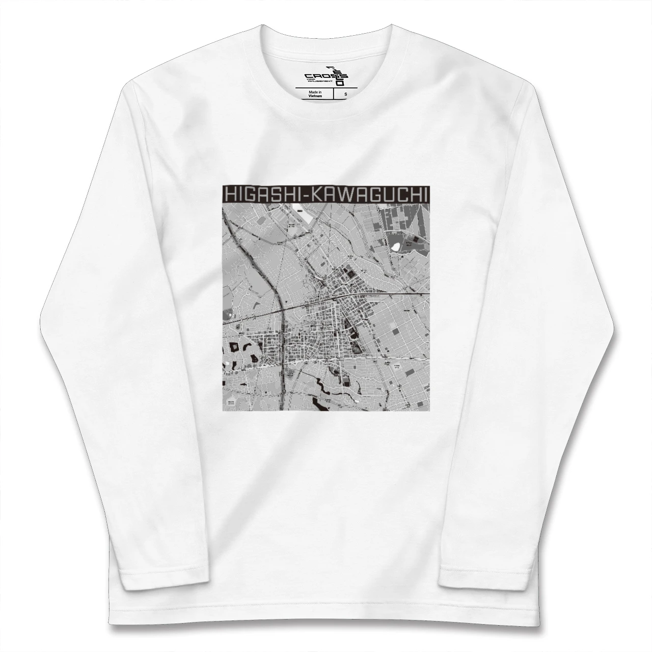 【東川口(埼玉県)】地図柄ロングスリーブTシャツ