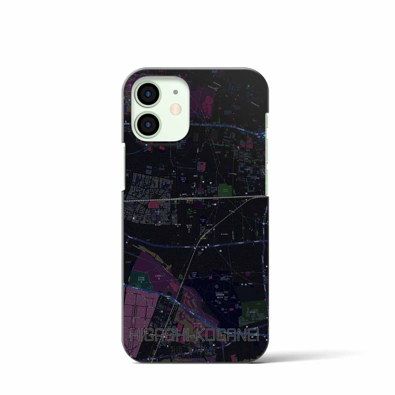 【東小金井(東京都)】地図柄iPhoneケース(バックカバータイプ)