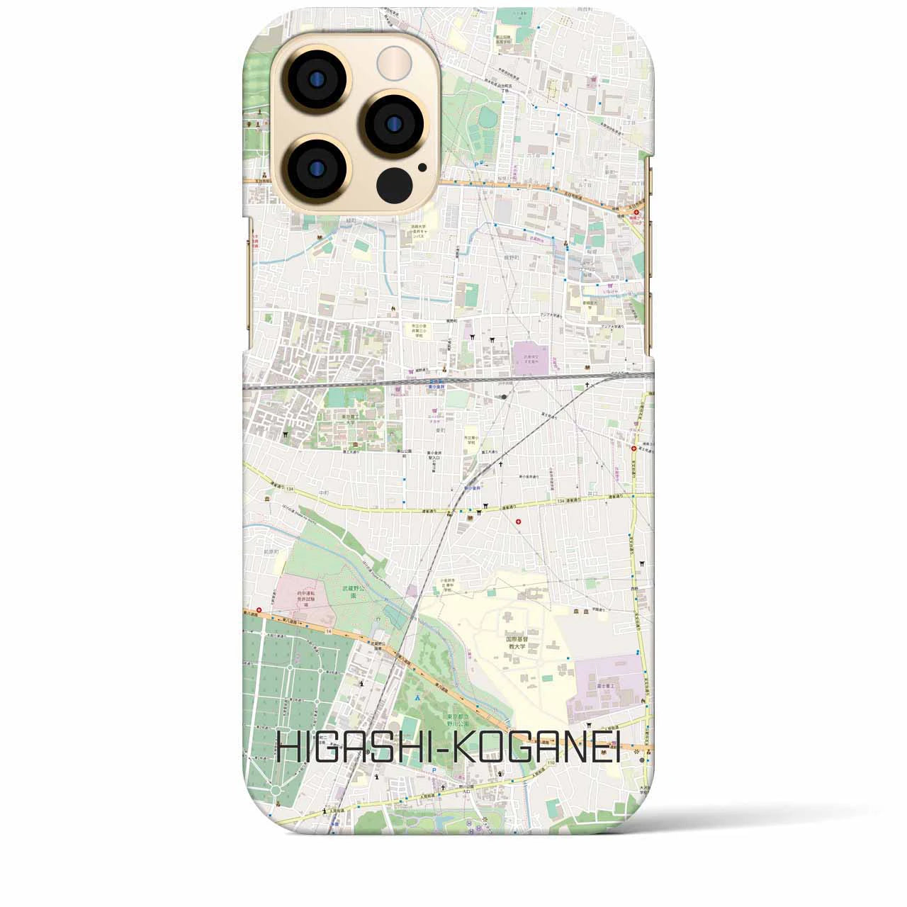 【東小金井(東京都)】地図柄iPhoneケース(バックカバータイプ)