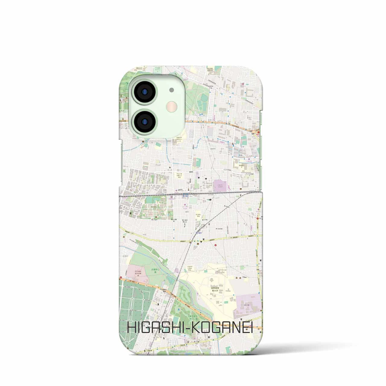 【東小金井(東京都)】地図柄iPhoneケース(バックカバータイプ)