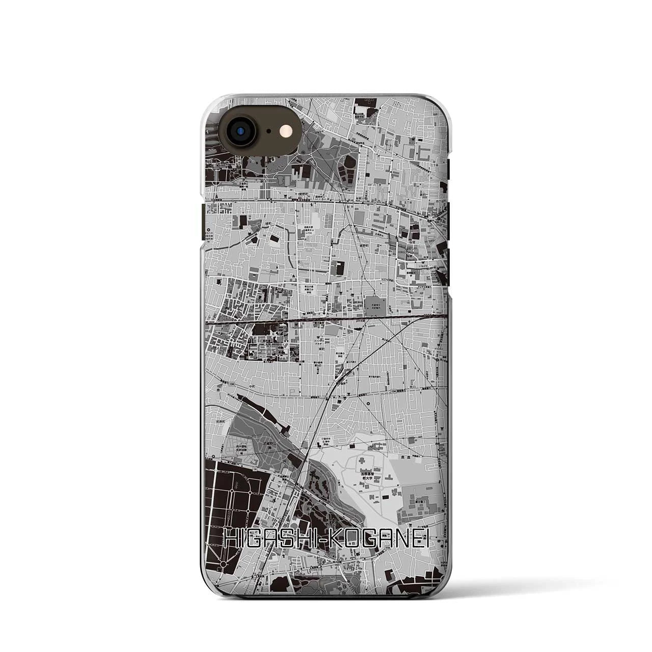 【東小金井(東京都)】地図柄iPhoneケース(クリアタイプ)