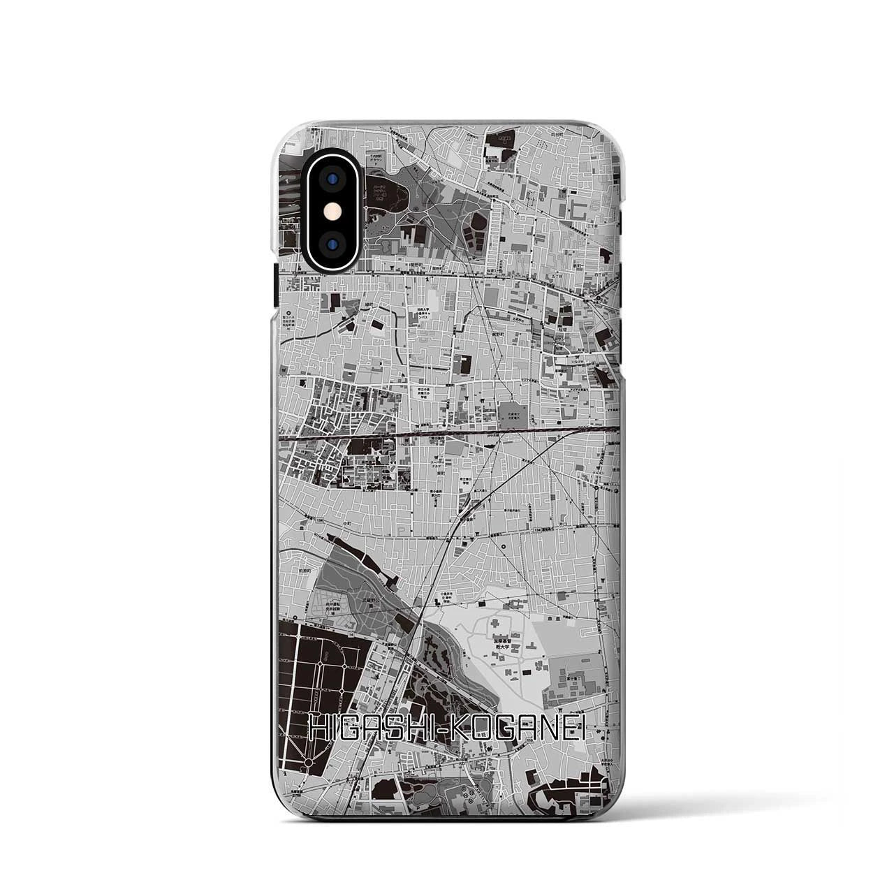 【東小金井(東京都)】地図柄iPhoneケース(クリアタイプ)