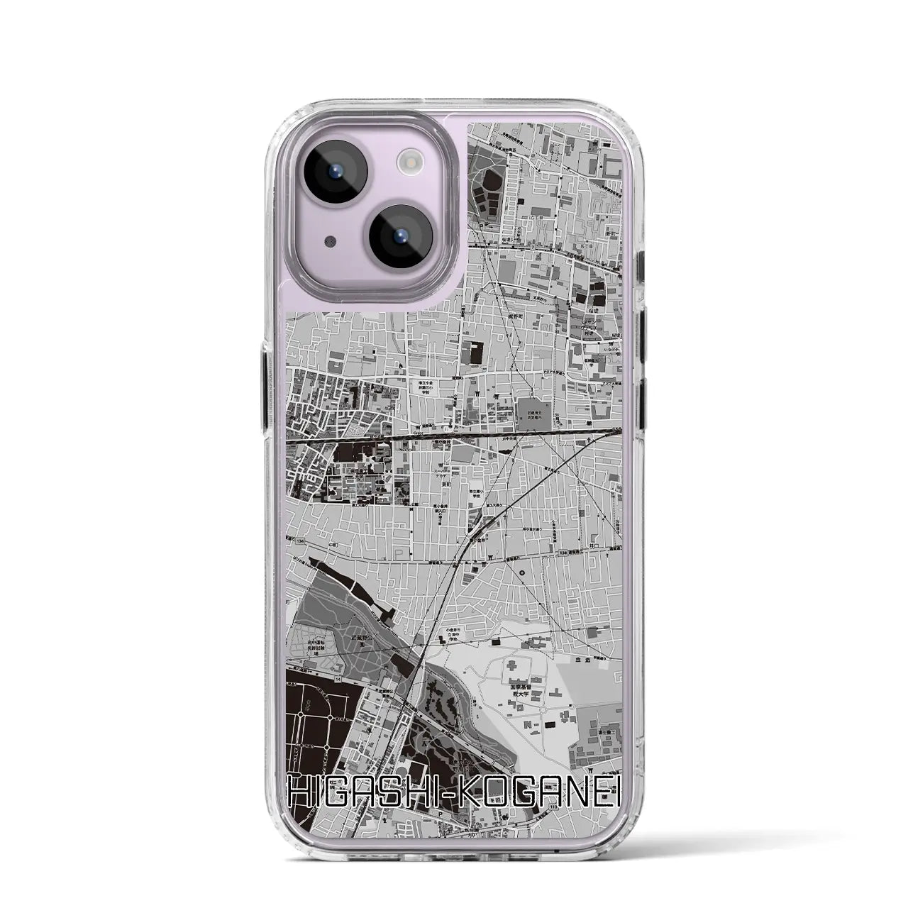 【東小金井(東京都)】地図柄iPhoneケース(MagSafeタイプ)
