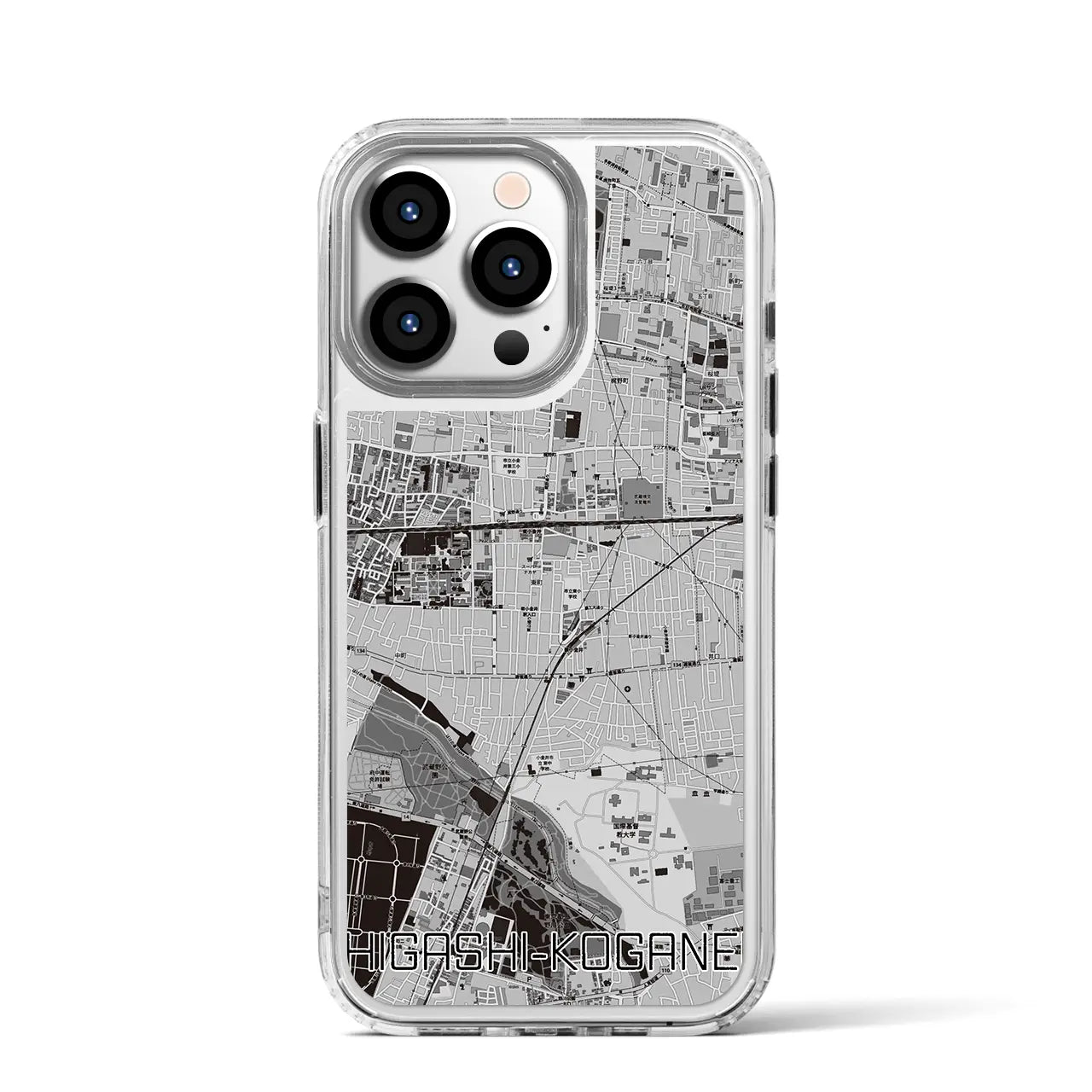 【東小金井(東京都)】地図柄iPhoneケース(MagSafeタイプ)