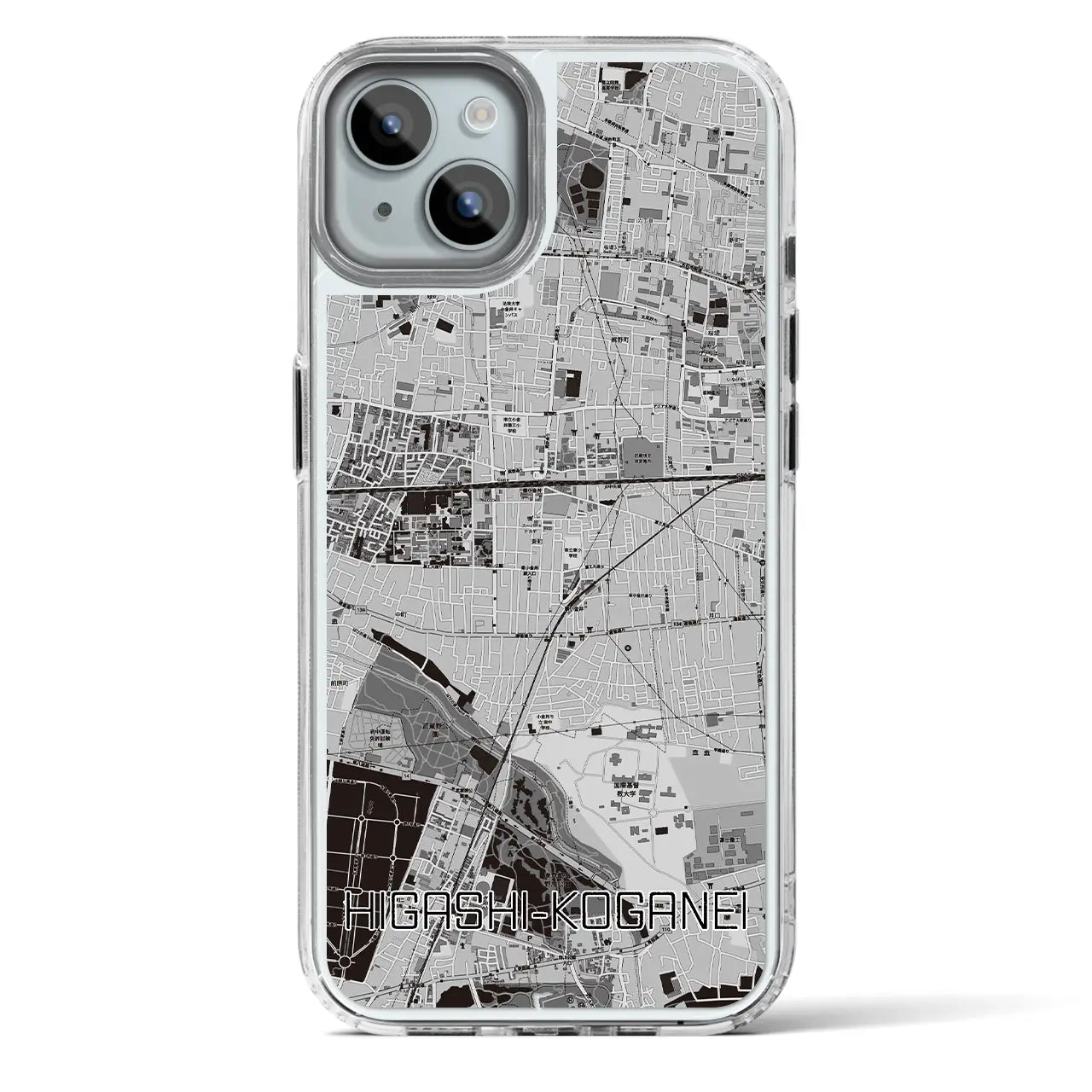 【東小金井(東京都)】地図柄iPhoneケース(MagSafeタイプ)