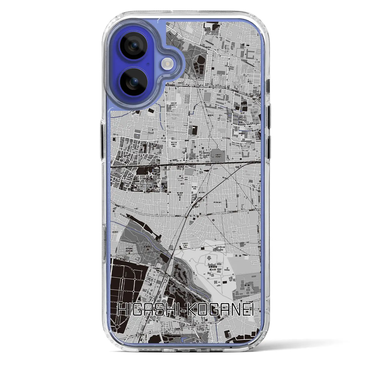 【東小金井(東京都)】地図柄iPhoneケース(MagSafeタイプ)